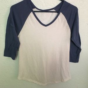 Blue and white shirt